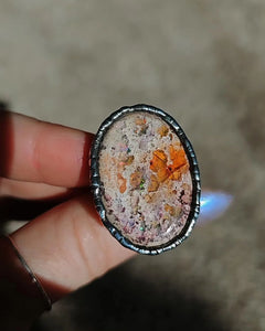 Mexican Fire Opal Ring