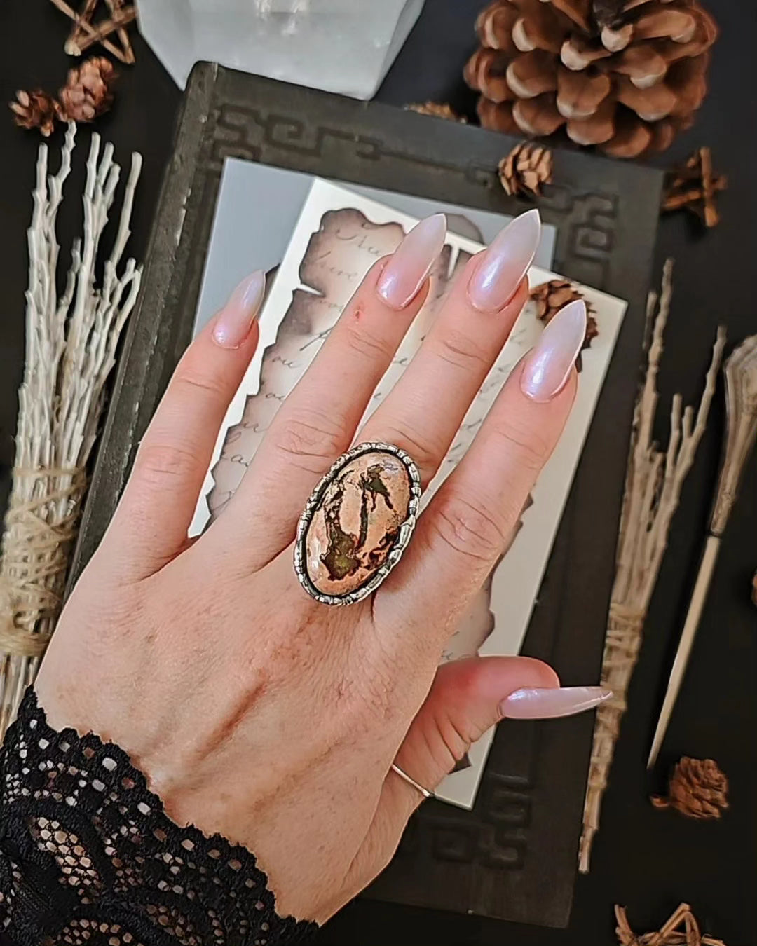 Mexican Fire Opal Ring