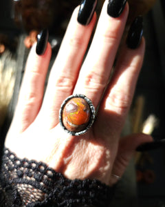 Fireball Opal Ring
