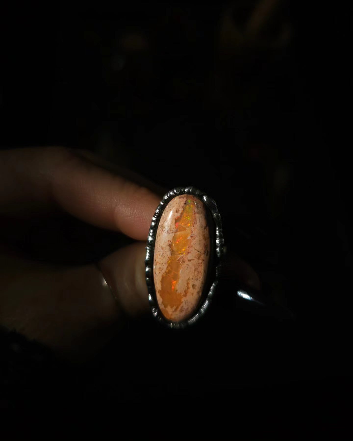 Preachy Opal Ring, size 7.5
