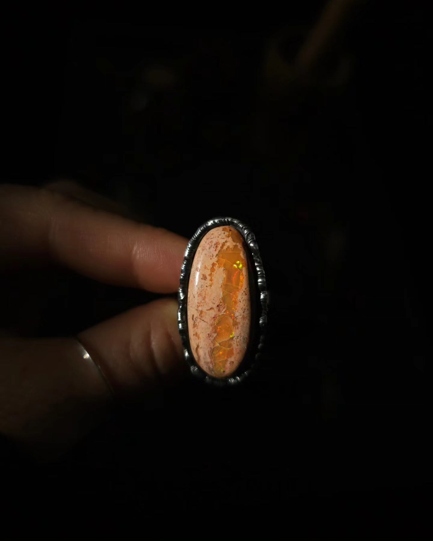 Preachy Opal Ring, size 7.5