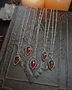 Garnet Charm Pendant