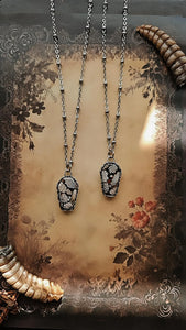 Snake Skin Coffin Pendant