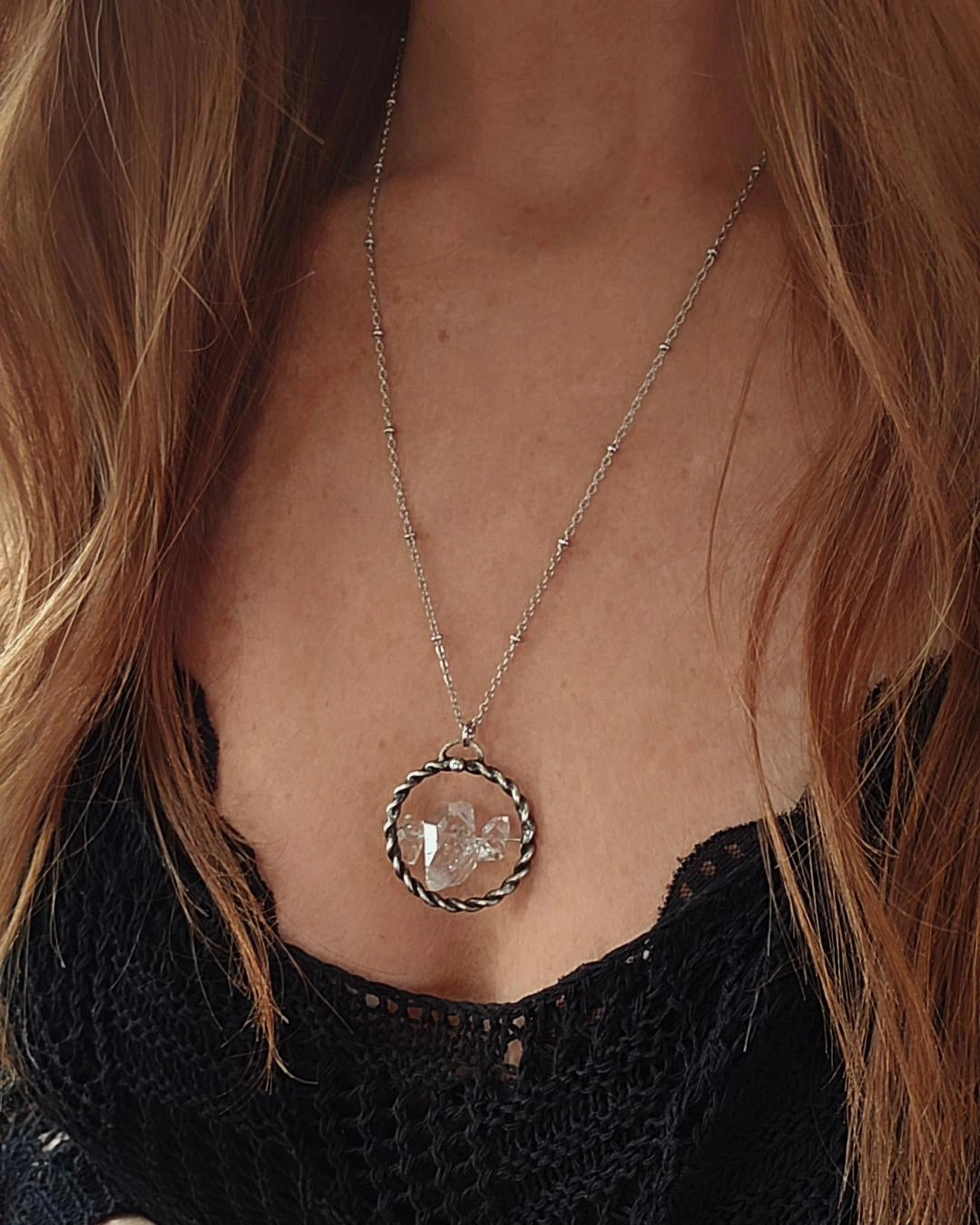 Crystal Spinner Pendant