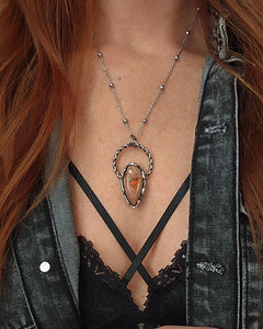 Mexican Fire Opal pendant