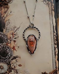Mexican Fire Opal pendant