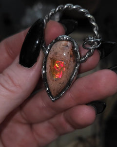 Mexican Fire Opal pendant