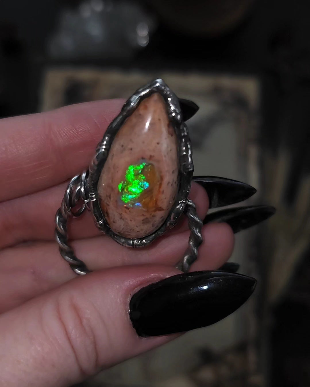 Mexican Fire Opal pendant