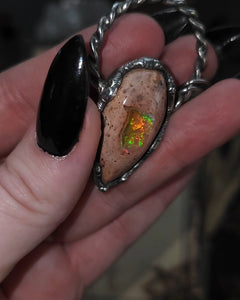 Mexican Fire Opal pendant