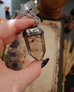 Copper Rutile Quartz Pendant