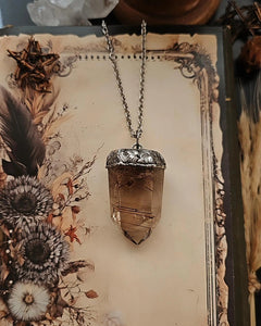 Copper Rutile Quartz Pendant