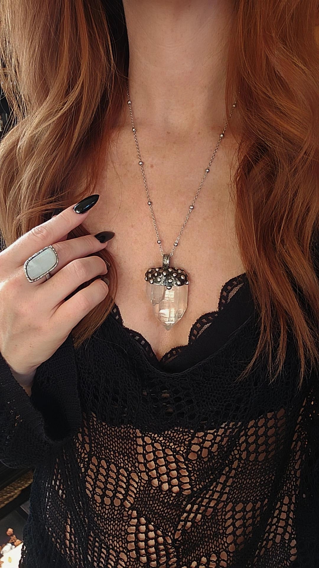 Double Crystal Pendant