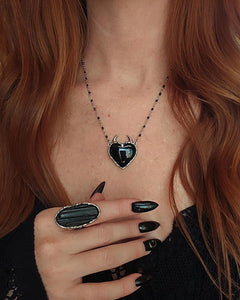 Raw Black Tourmaline Ring