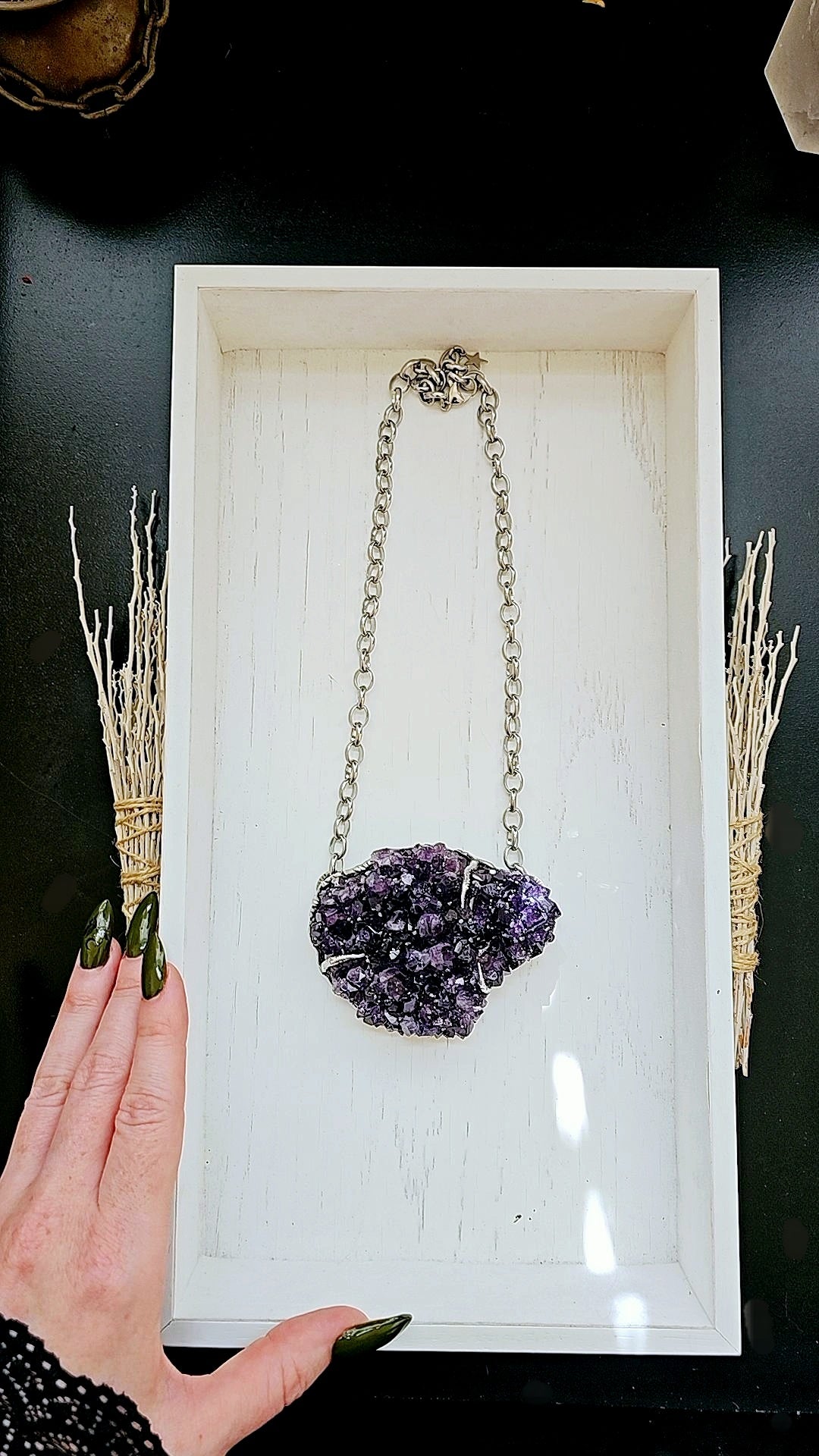 Amethyst Cluster Pendant