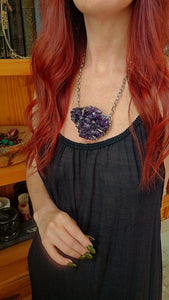 Amethyst Cluster Pendant