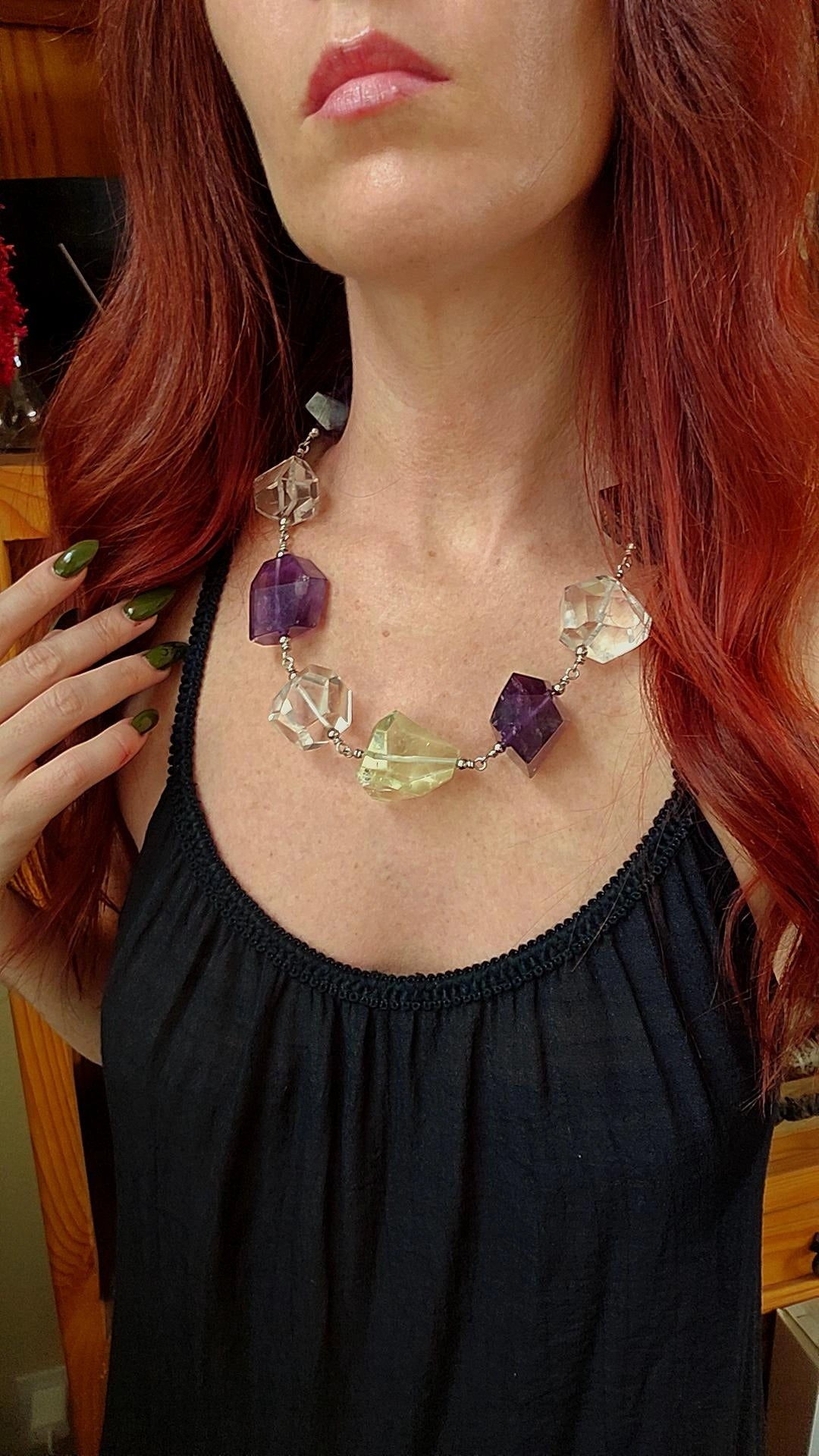 Triple Quartz Pendant