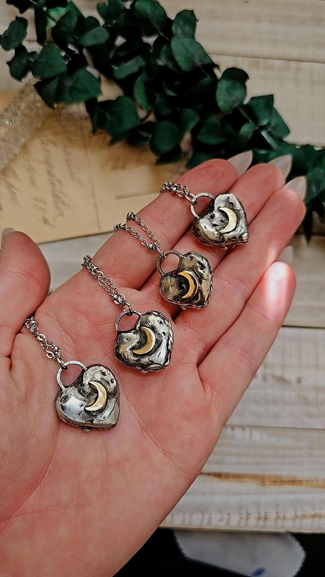Mexican Fire Opal Heart Pendant
