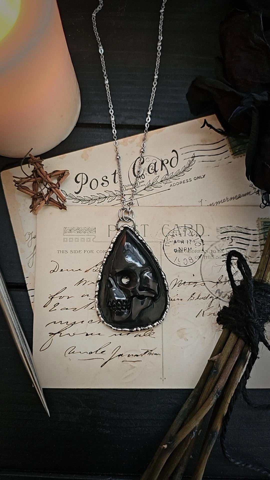 Skull Planchette Pendant 💀🥀