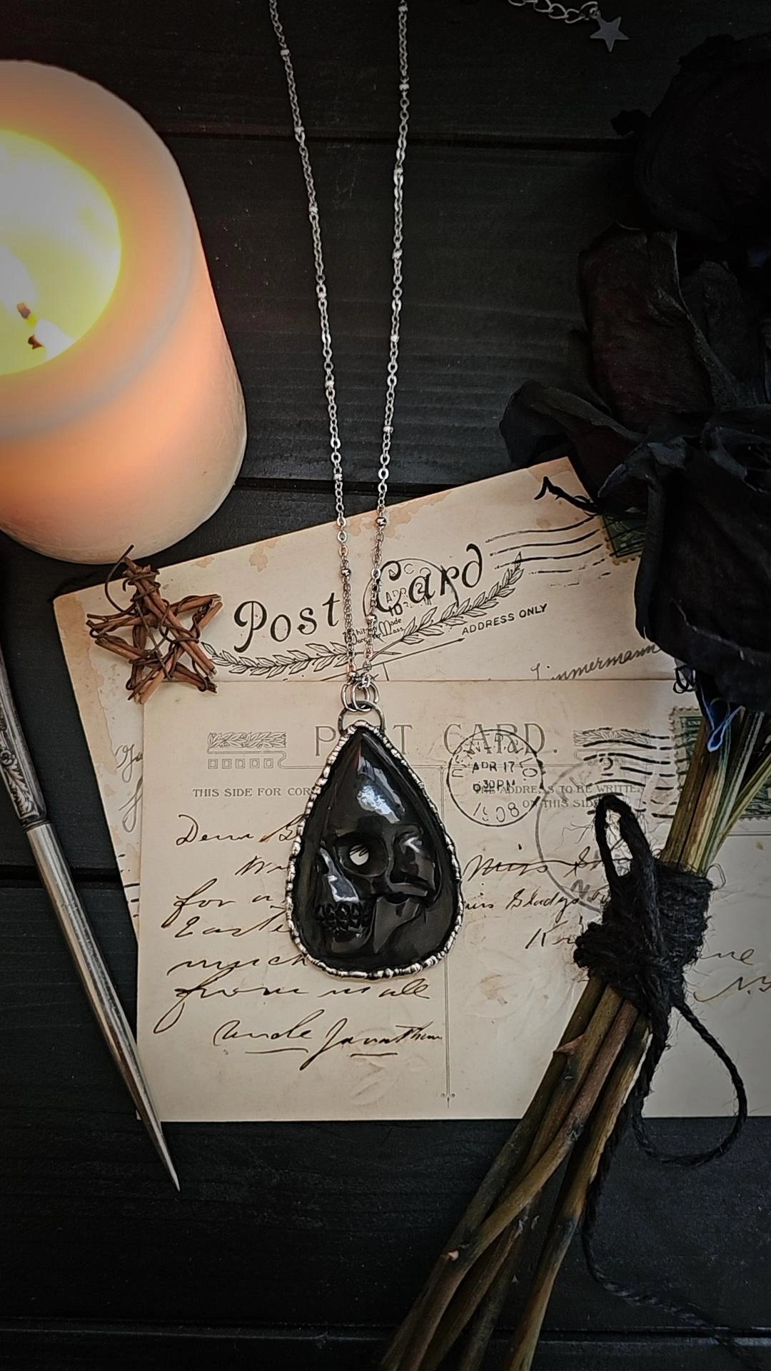 Skull Planchette Pendant 💀🥀