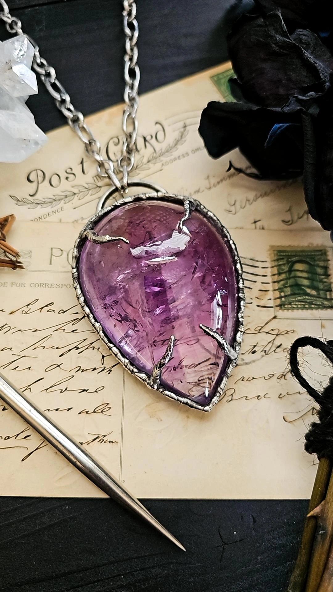 CONJUR Amethyst Pendant