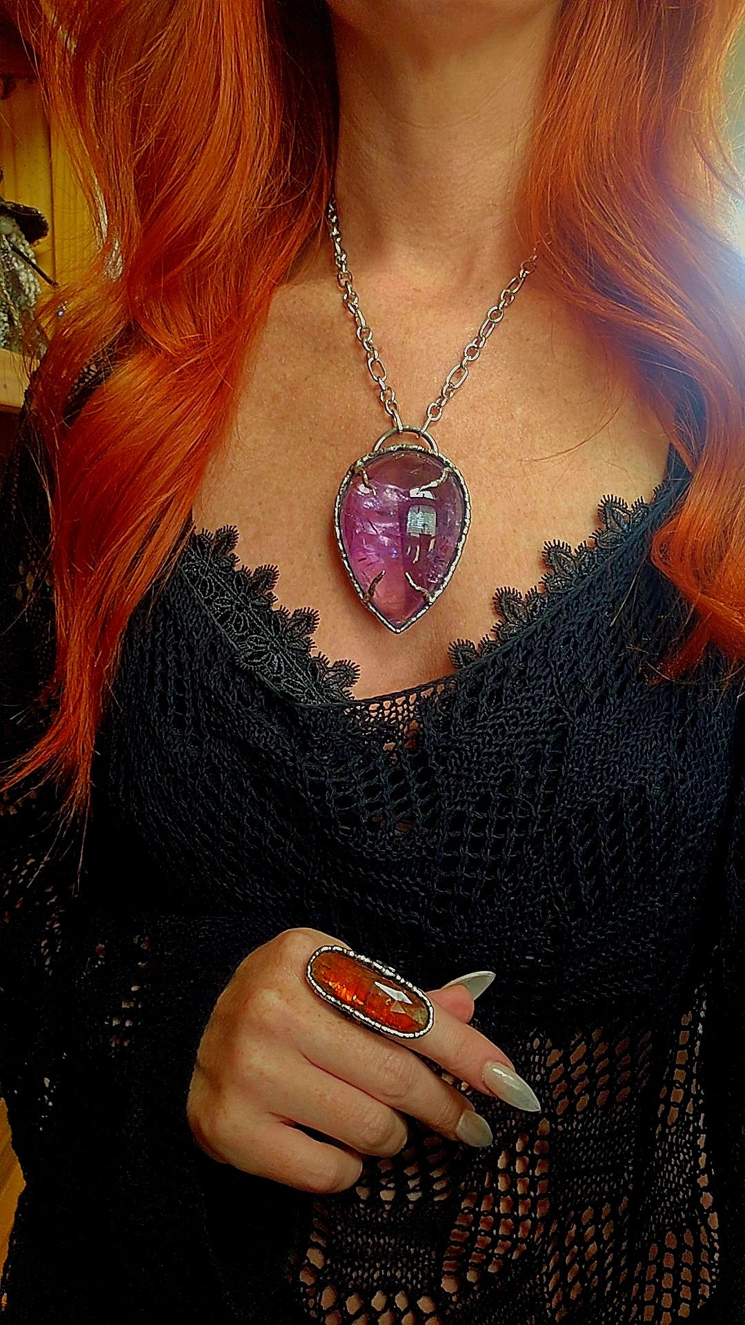 CONJUR Amethyst Pendant