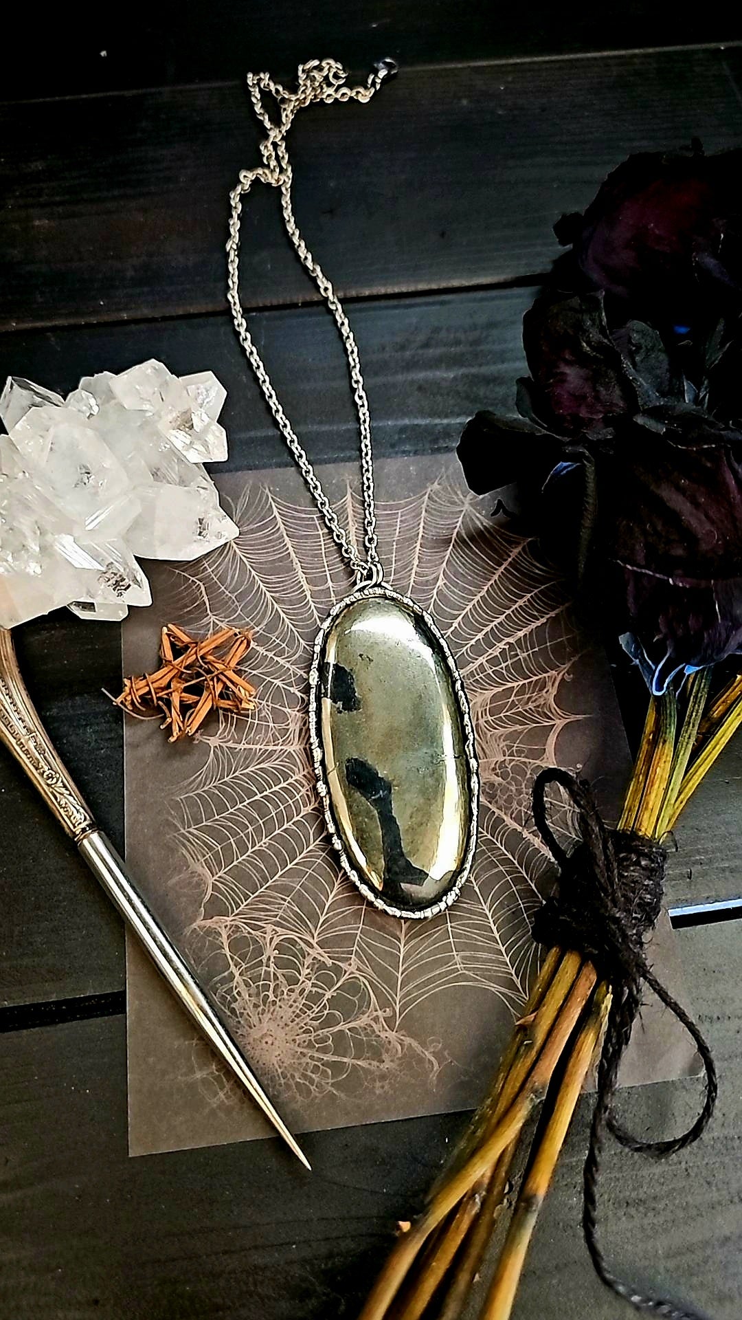 Apache Gold Witch Pendant