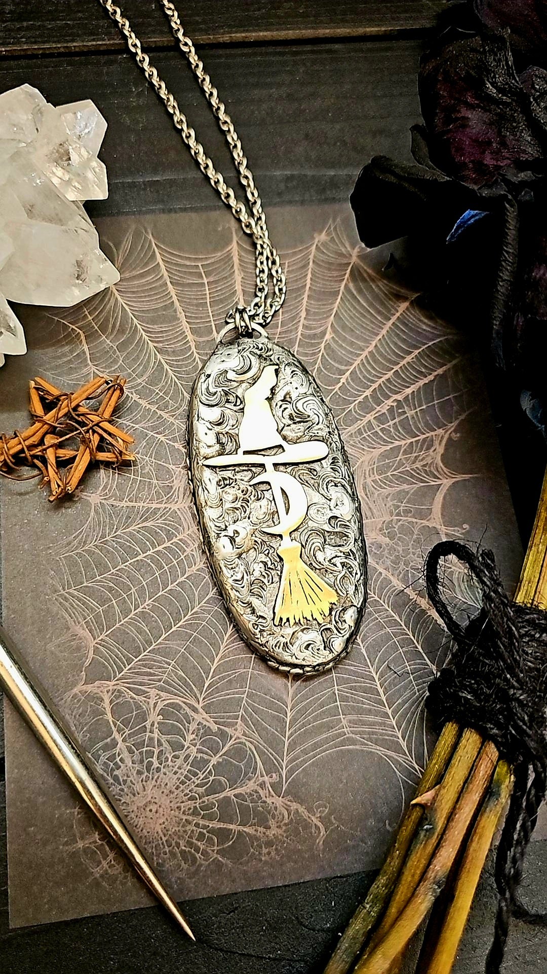 Apache Gold Witch Pendant
