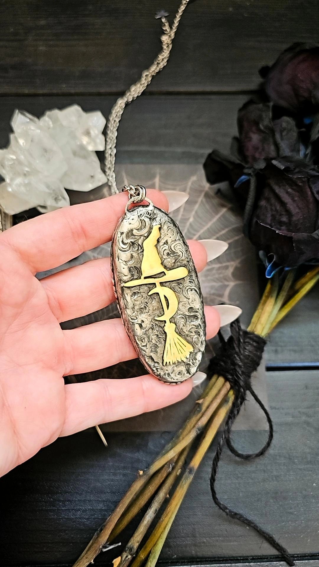 Apache Gold Witch Pendant