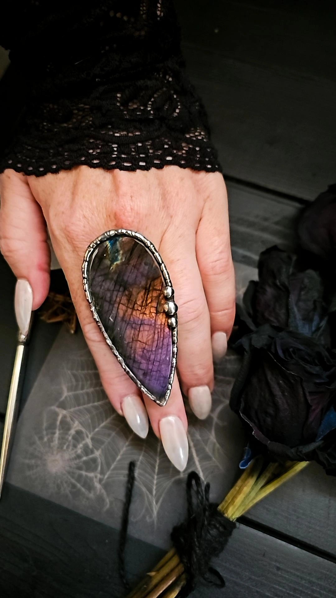 Labradorite Ring, size 6-11