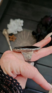 Brown Onyx Ring, size 6-11