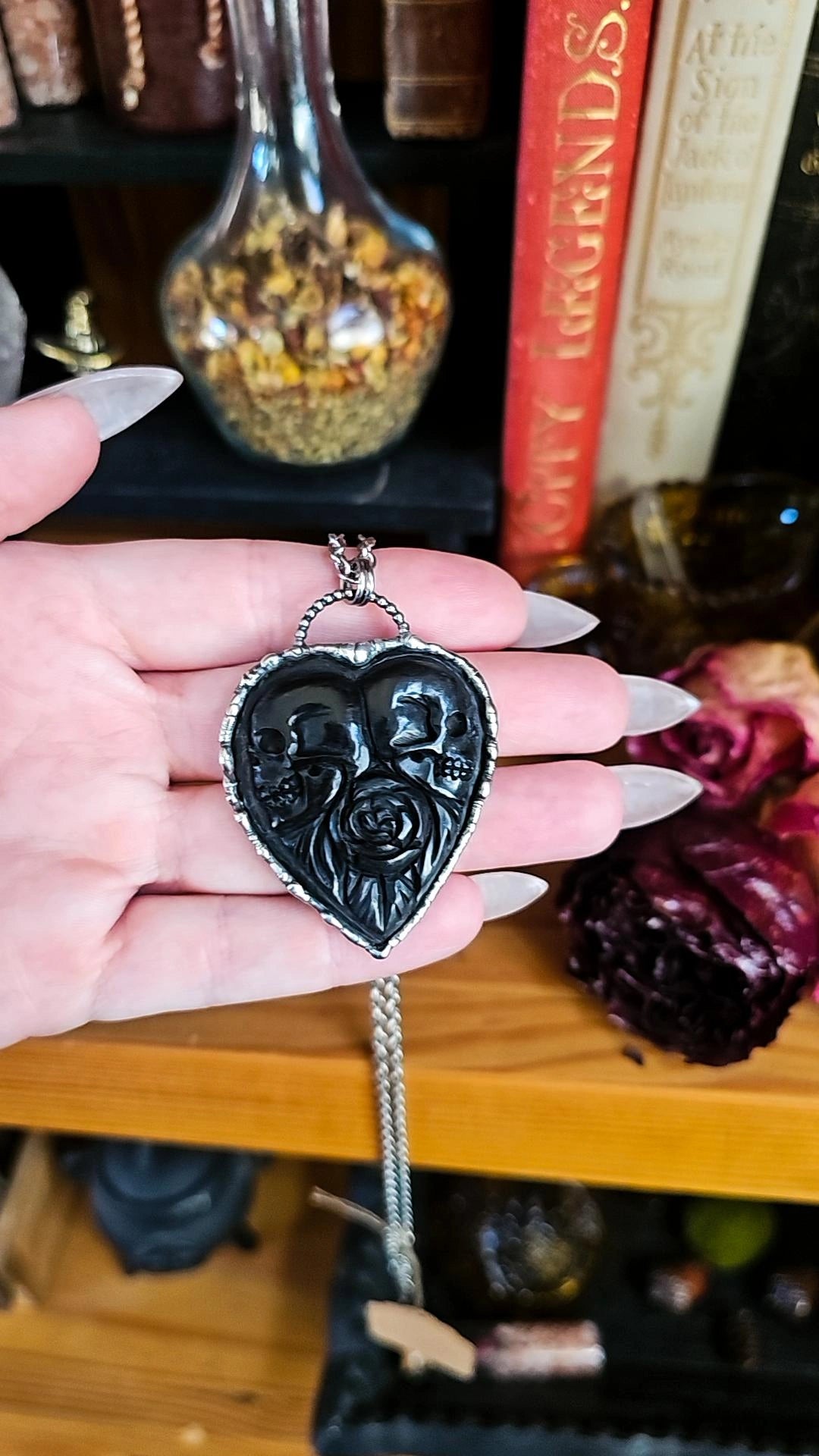 skull Heart Pendant