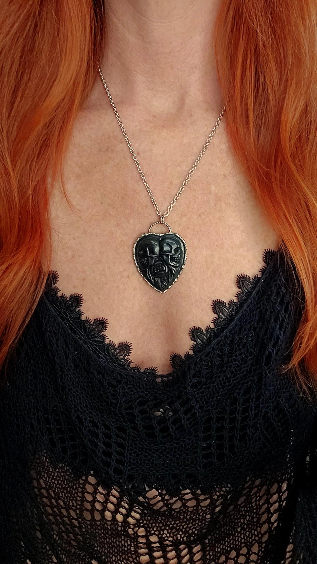 skull Heart Pendant