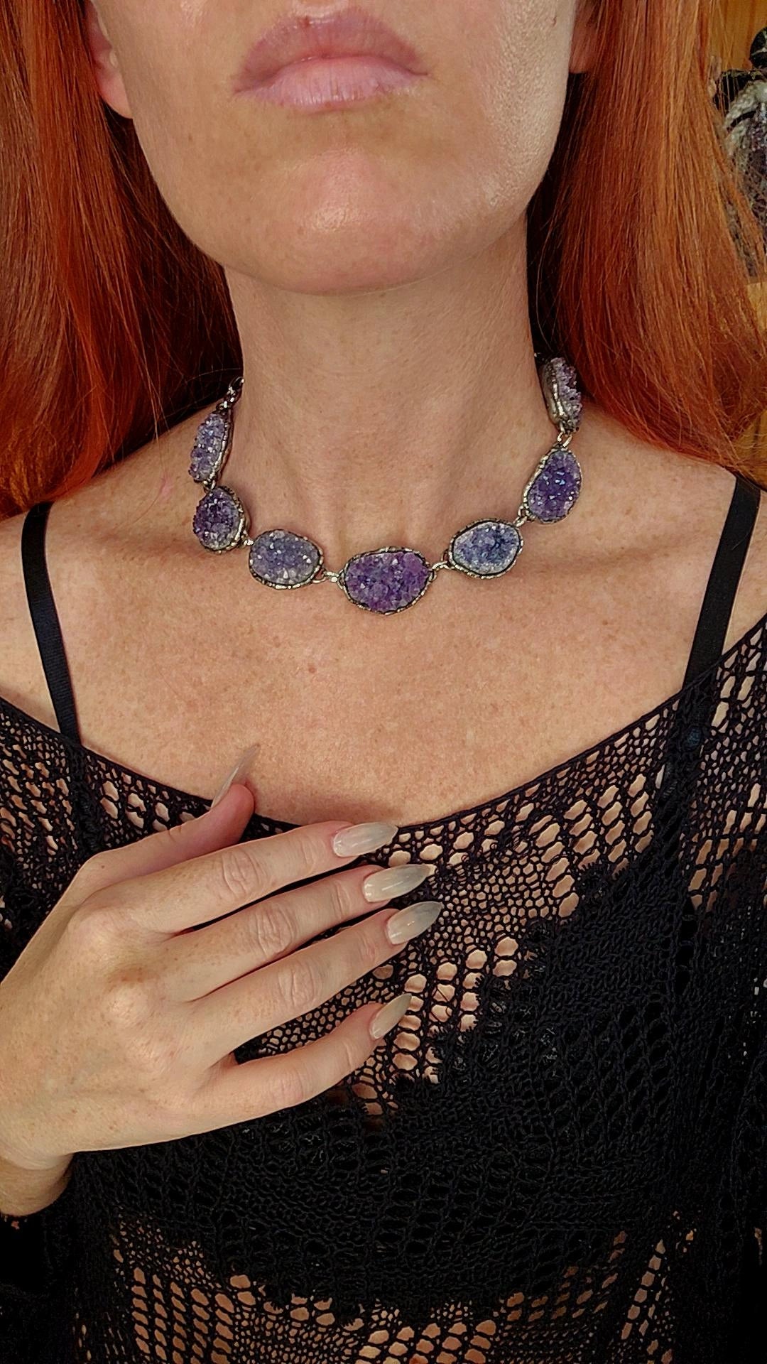 Amethyst Crystal Necklace