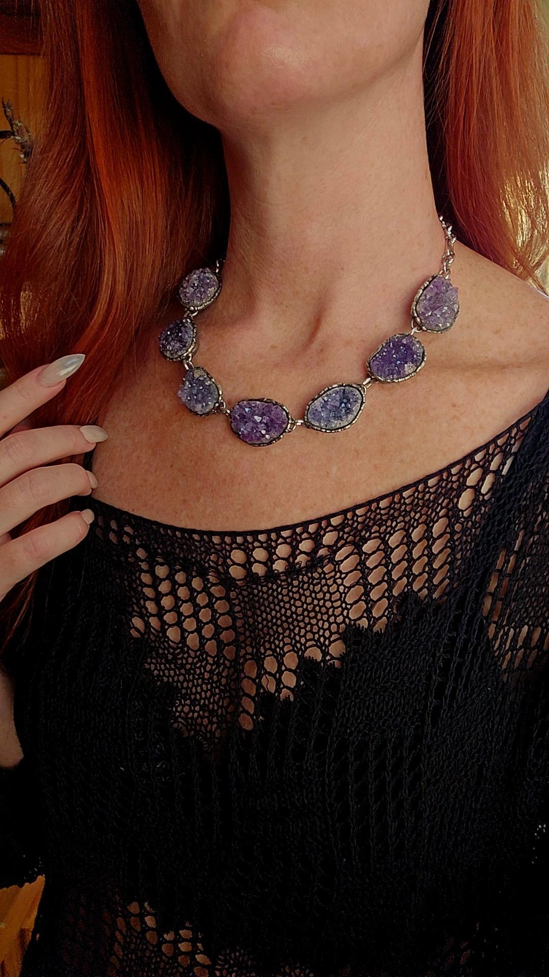 Amethyst Crystal Necklace