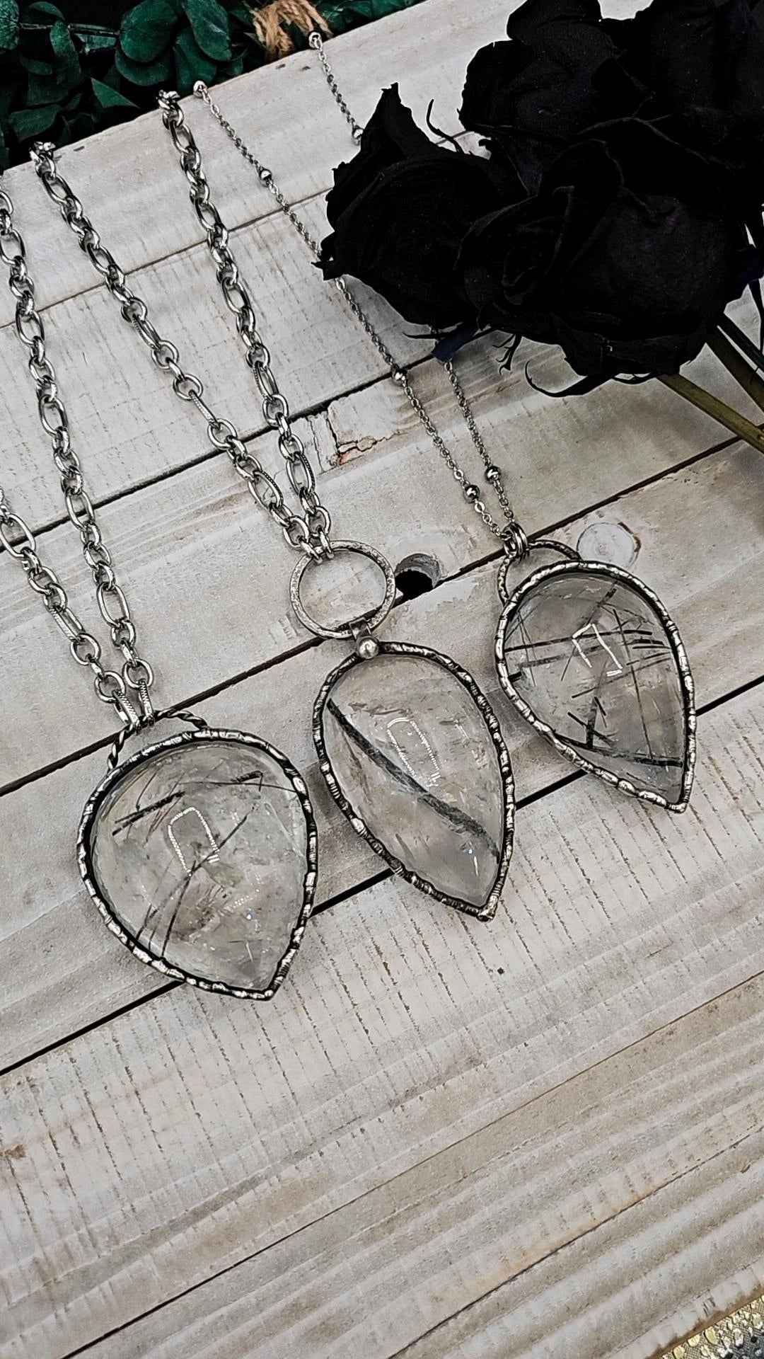 Tourmilated Quartz Pendant