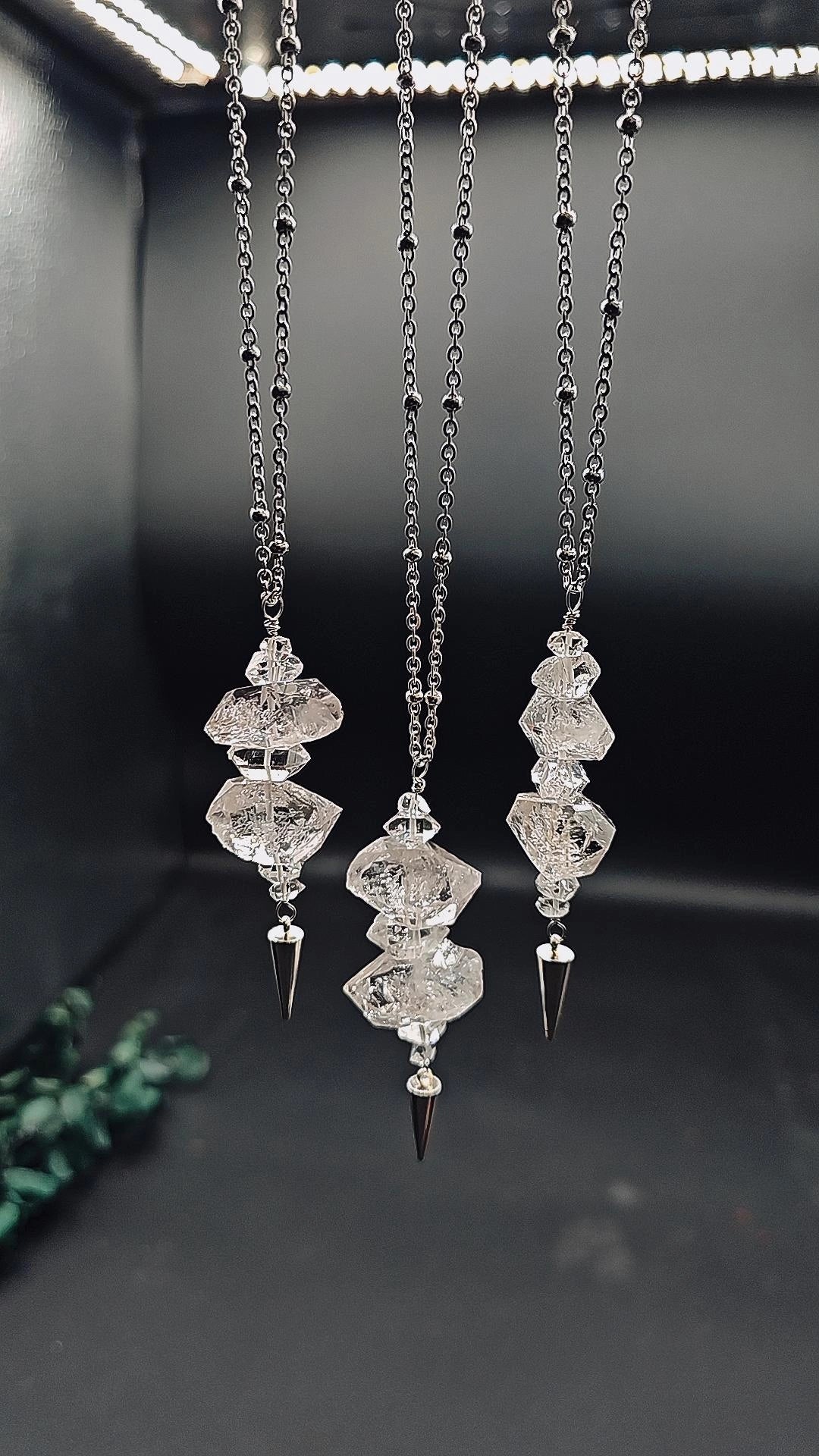 Quartz Diamond Pendants