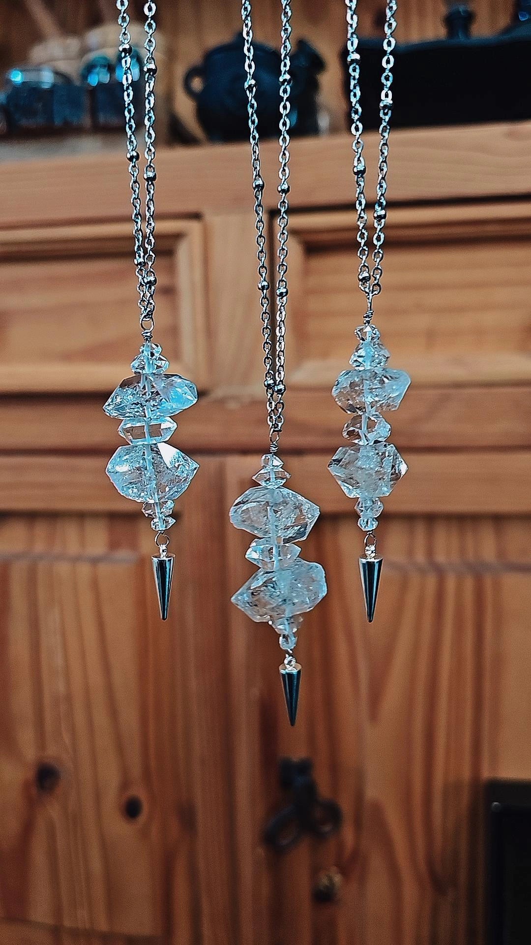 Quartz Diamond Pendants