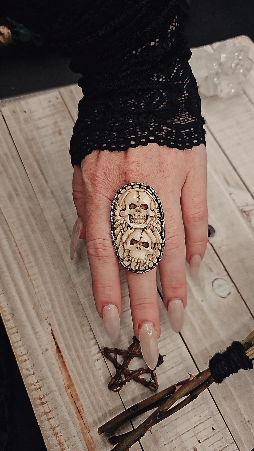 Pile of Bones Ring. Size 6-11