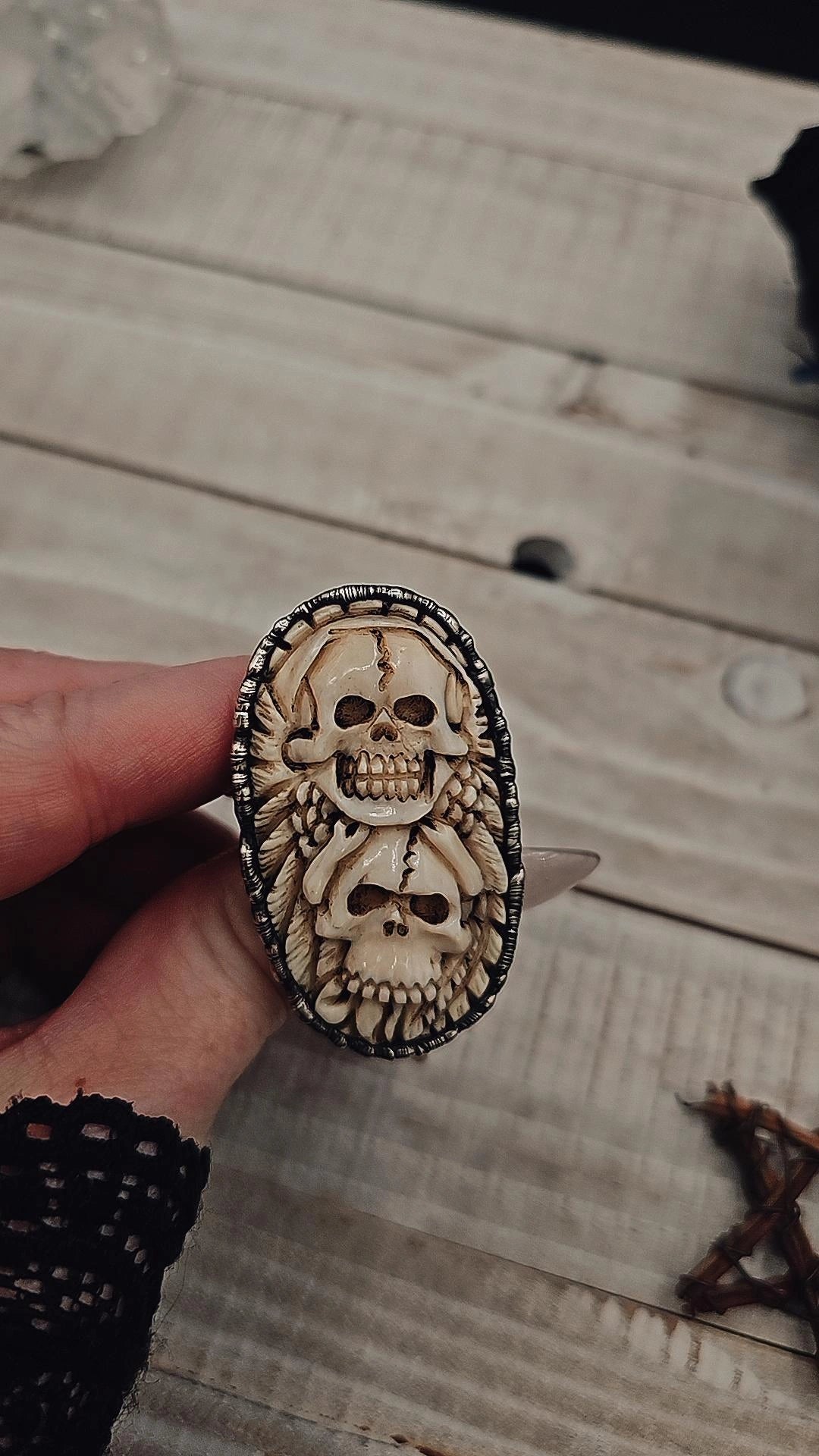 Pile of Bones Ring. Size 6-11