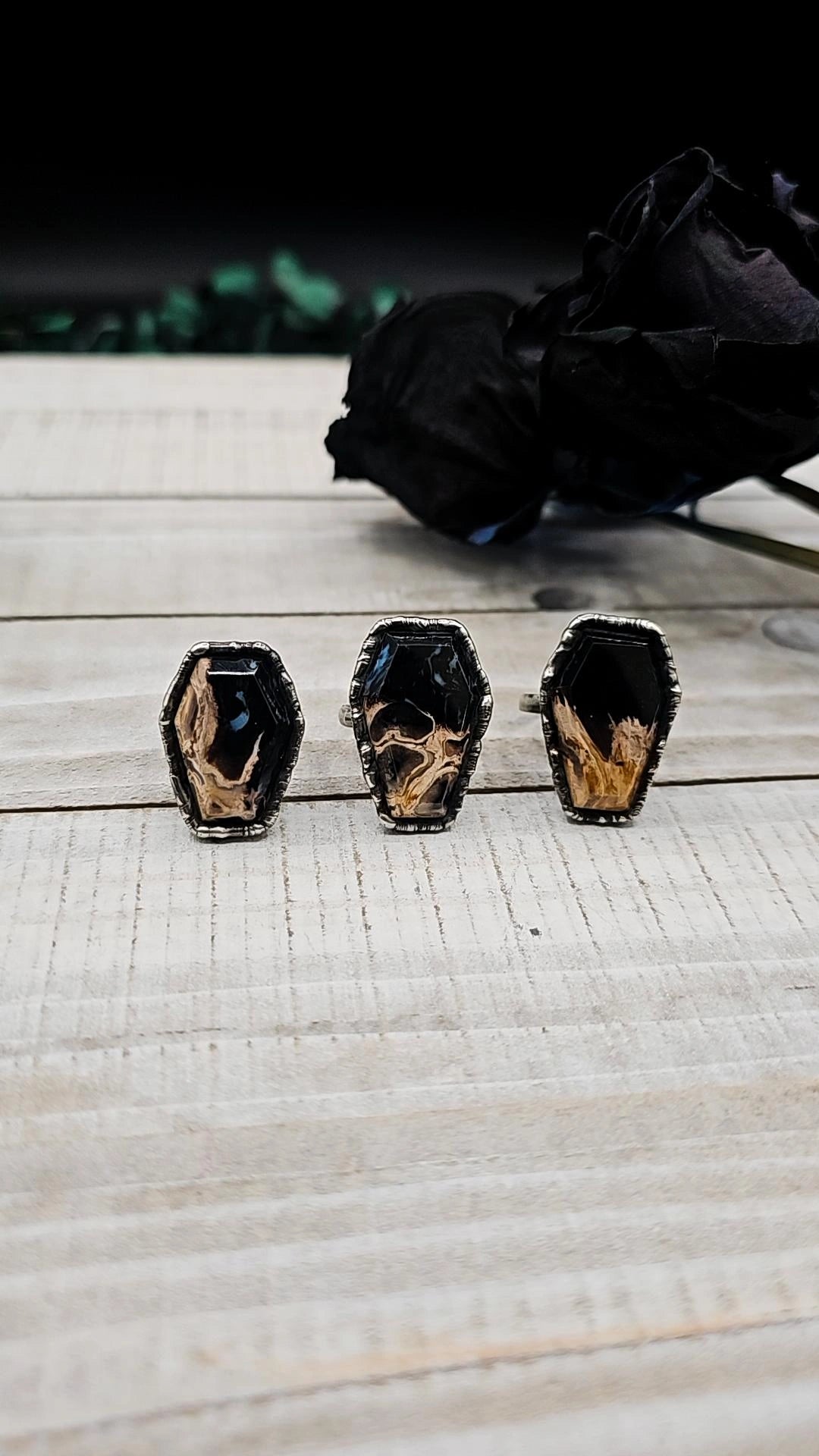Palmroot Coffin Rings