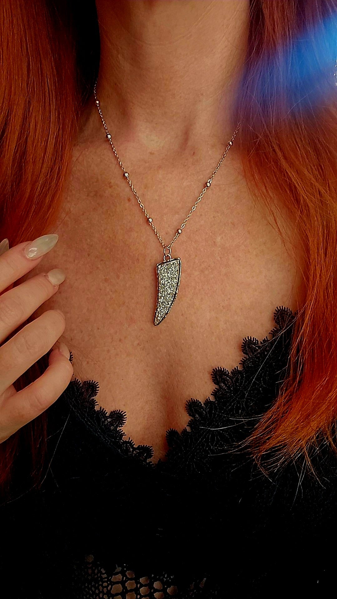 Platinum Fang Pendant