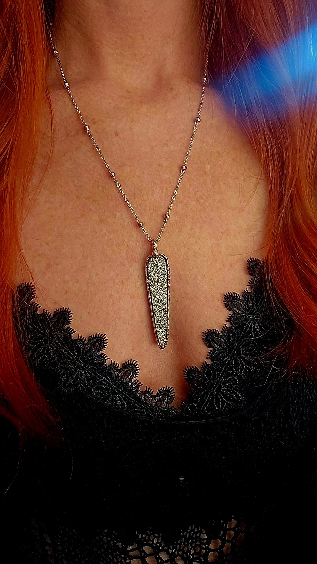 18kt/Platinum Druzy Pendant