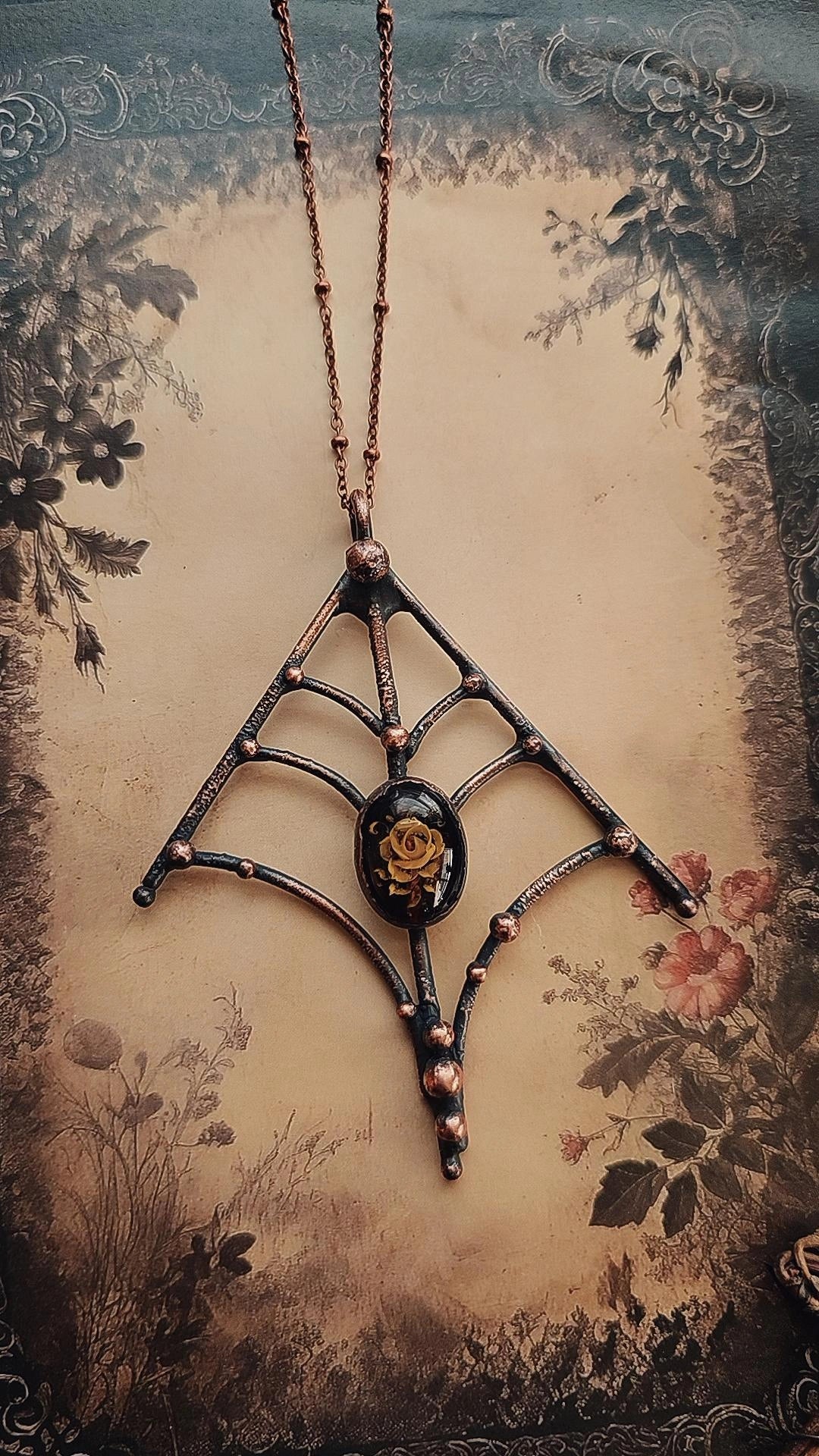 Victorian Web Pendant