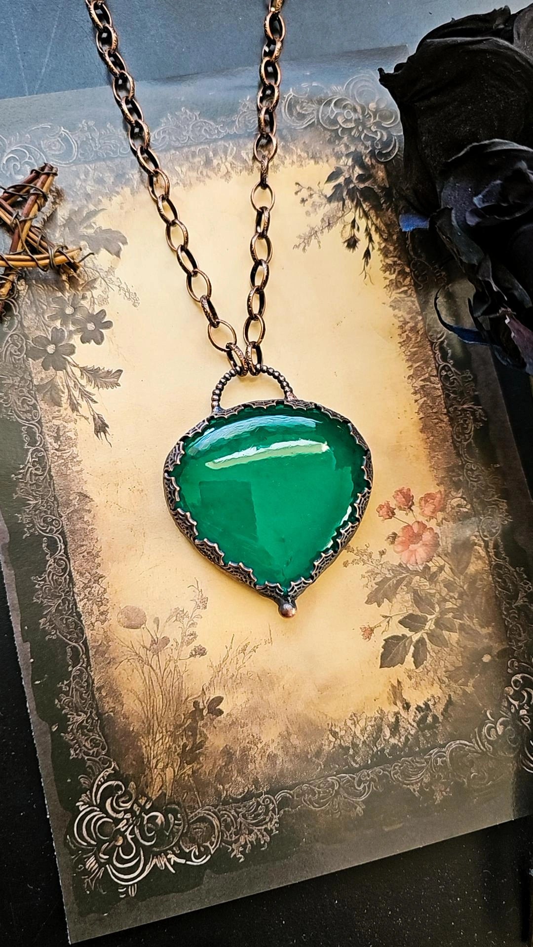 Emerald Web 🕸 Pendant