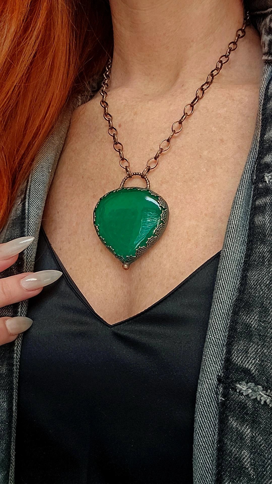 Emerald Web 🕸 Pendant
