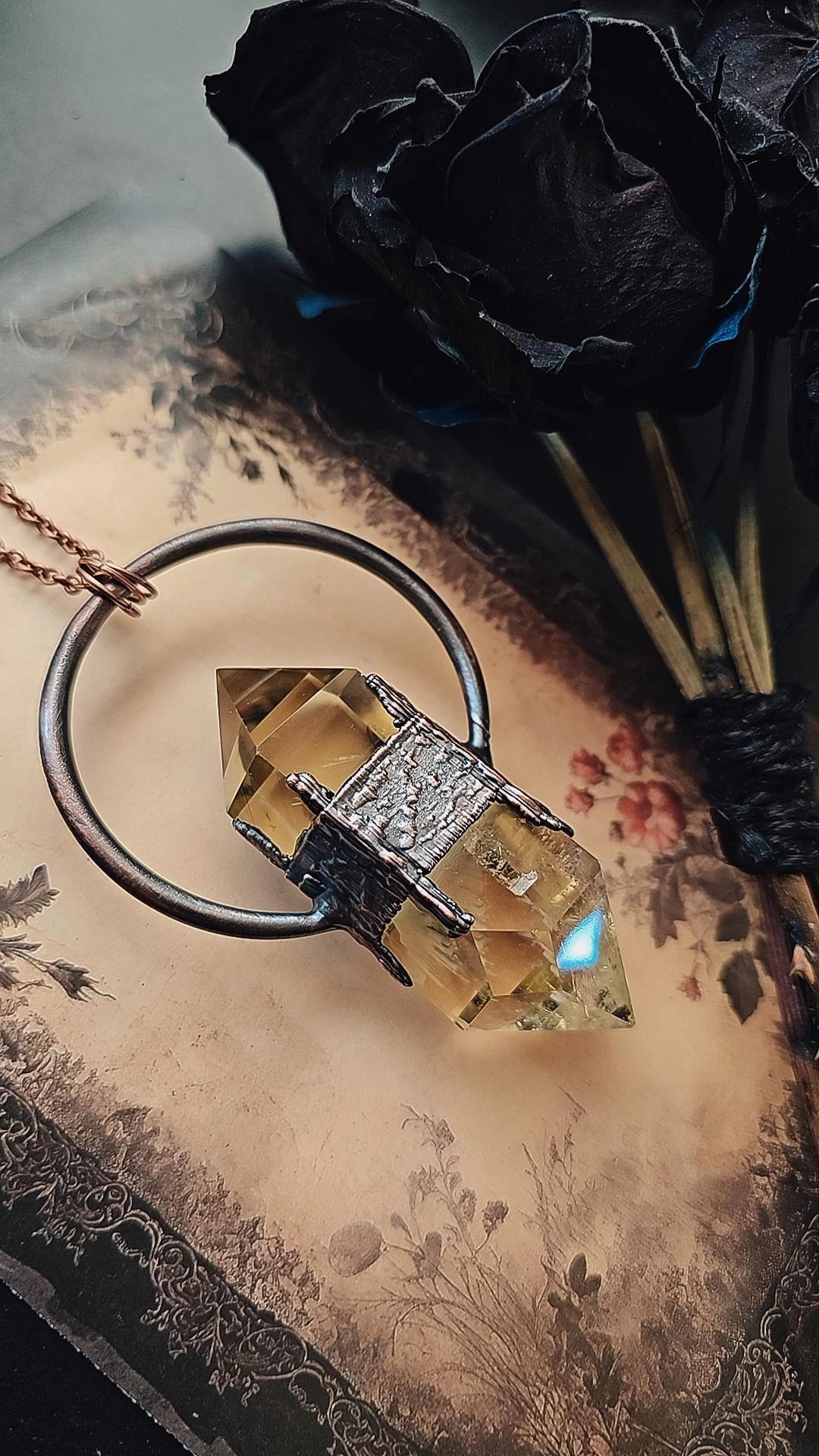 Citrine Crystal Pendant