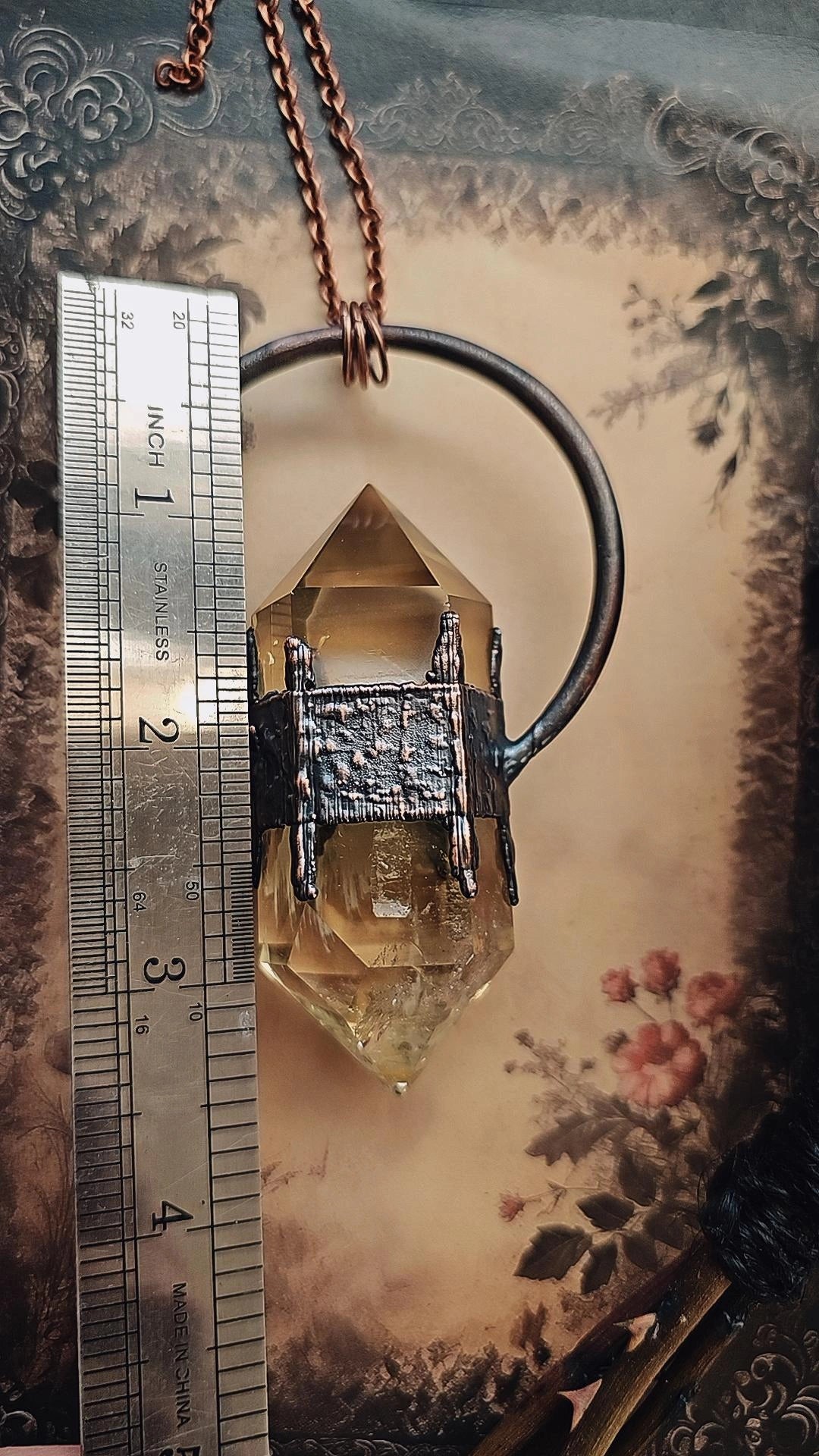 Citrine Crystal Pendant