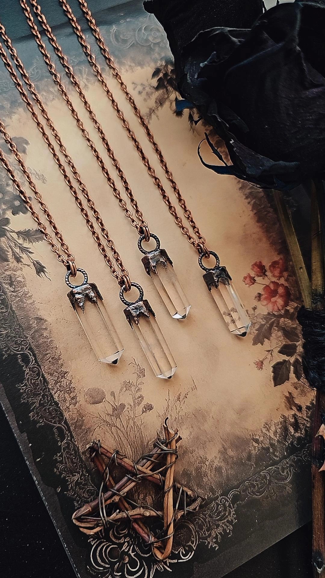 Slender Crystal Pendant