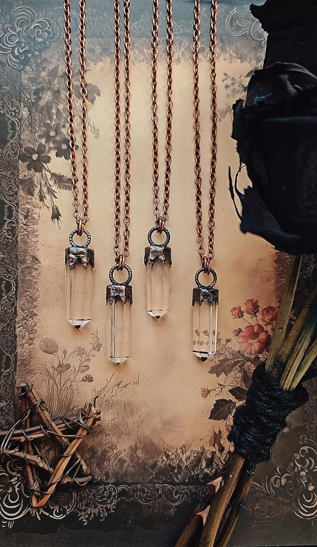 Slender Crystal Pendant