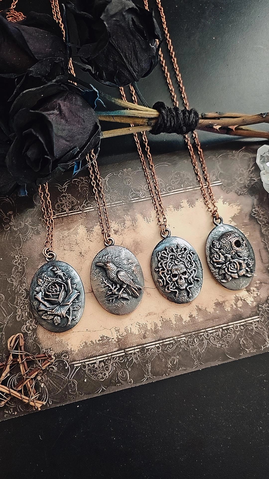 Haunted Cameo Pendants